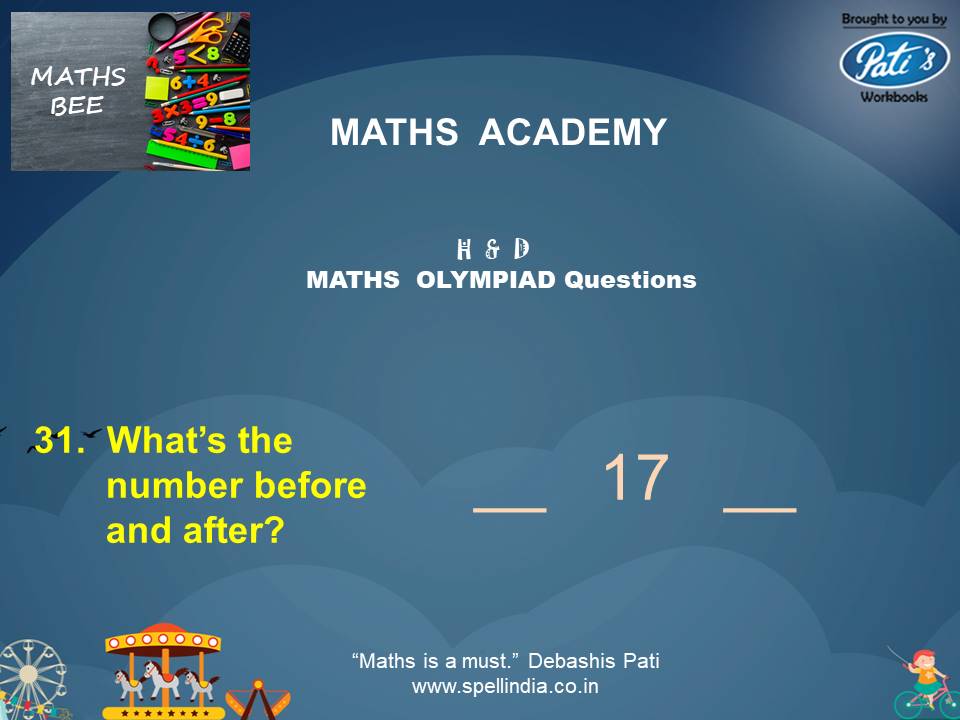 Maths Olympiad exams ... Practice Sample Questions